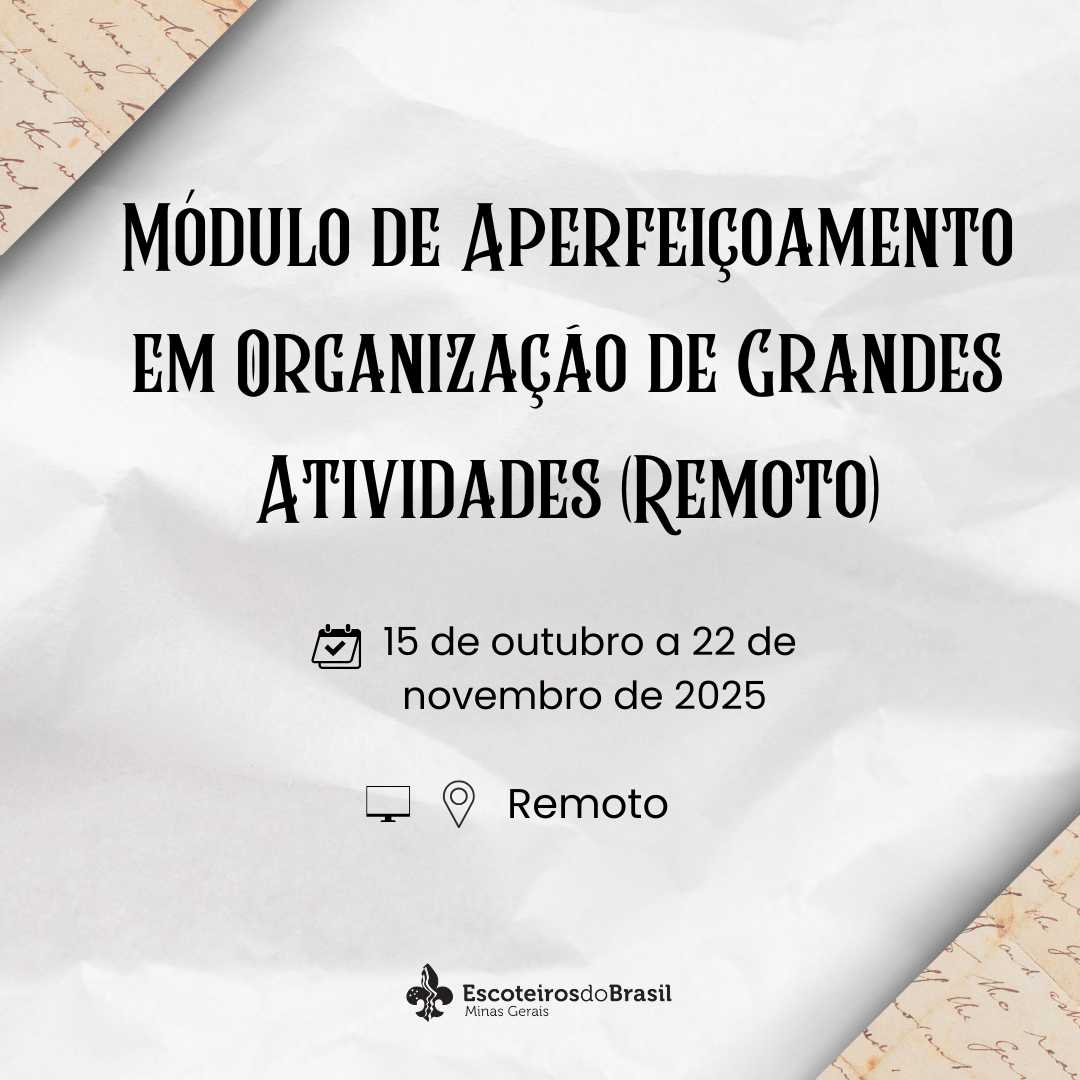 Aut. 057/2025 - Módulo Organização de Grandes Atividades - CEV